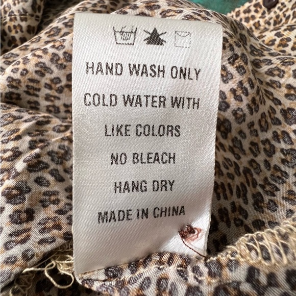 VICI Oversized Leopard Print Midi Shirt Dress Size Medium - Picture 3 of 11